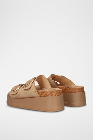 Mules plateformes - Orange