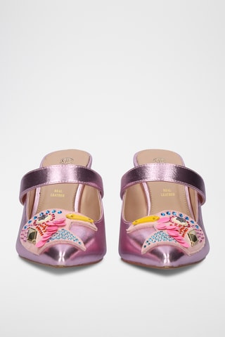 Mules à talons - Rose