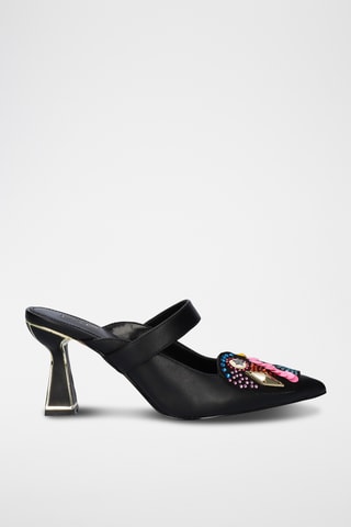 Mules à talons - Noir