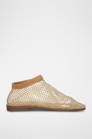 Ballerines - Beige et doré