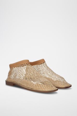 Ballerines - Beige et doré