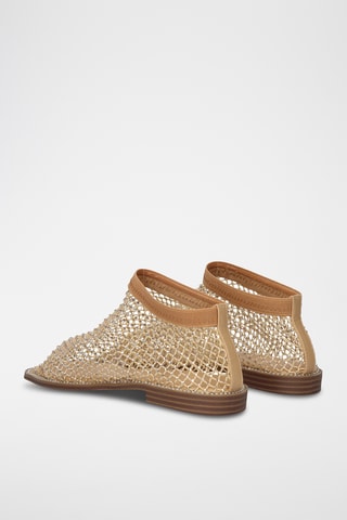 Ballerines - Beige et doré