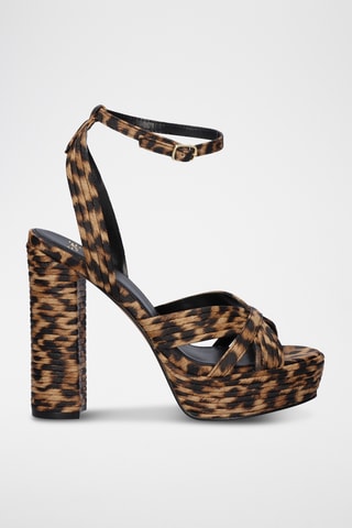 Sandales à talons - Marron