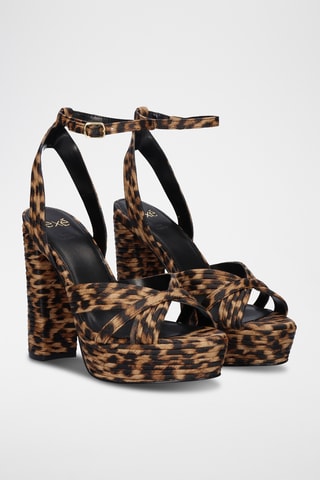 Sandales à talons - Marron