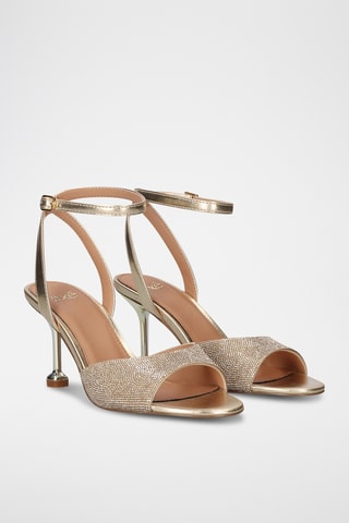 Sandales à talons - Doré