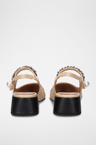 Sandales à talons - Beige