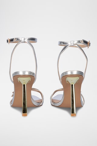 Sandales à talons - Argenté et doré