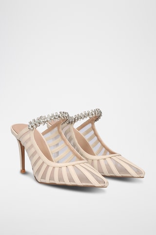 Mules à talons - Blanc