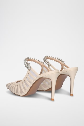 Mules à talons - Blanc