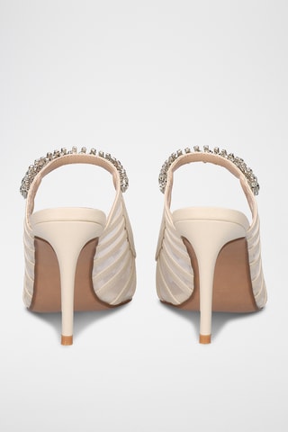 Mules à talons - Blanc