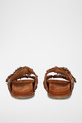Mules en cuir - Marron