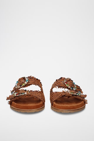 Mules en cuir - Marron