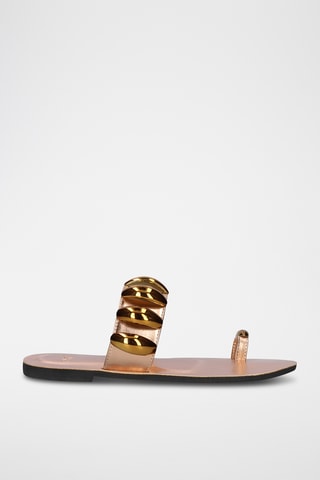 Mules en cuir - Marron