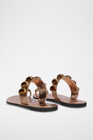 Mules en cuir - Marron