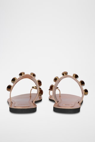 Mules en cuir - Marron