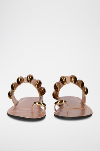 Mules en cuir - Marron