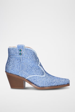 Bottines en cuir Sanse - Bleu