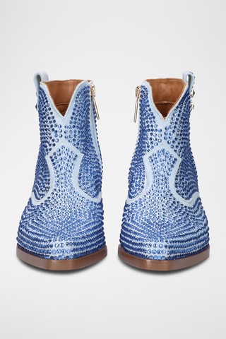 Bottines en cuir Sanse - Bleu