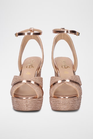Sandales à talons - Doré rose