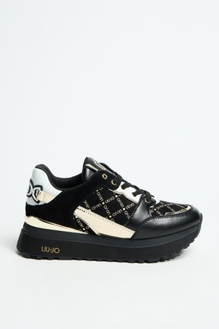 Baskets plateformes en cuir Maxi Wonder 91 - Noir
