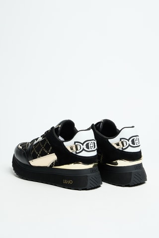 Baskets plateformes en cuir Maxi Wonder 91 - Noir
