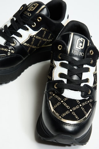 Baskets plateformes en cuir Maxi Wonder 91 - Noir