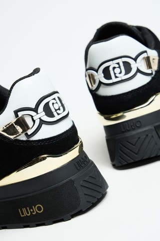 Baskets plateformes en cuir Maxi Wonder 91 - Noir