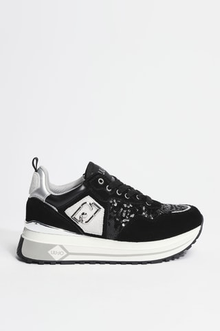 Baskets plateformes en cuir Maxi Wonder 01 - Noir