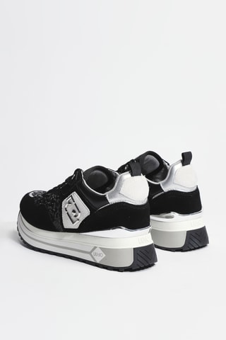 Baskets plateformes en cuir Maxi Wonder 01 - Noir