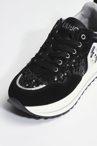 Baskets plateformes en cuir Maxi Wonder 01 - Noir