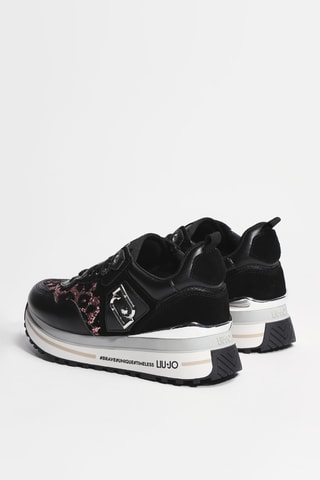 Baskets plateformes en cuir Maxi Wonder 01 - Noir