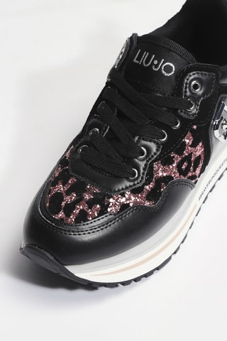 Baskets plateformes en cuir Maxi Wonder 01 - Noir