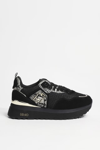 Baskets plateformes en cuir Maxi Wonder 01 - Noir