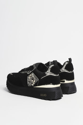 Baskets plateformes en cuir Maxi Wonder 01 - Noir
