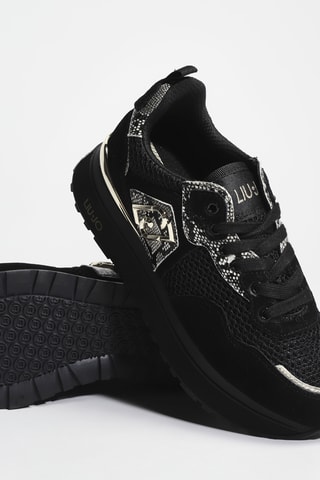 Baskets plateformes en cuir Maxi Wonder 01 - Noir