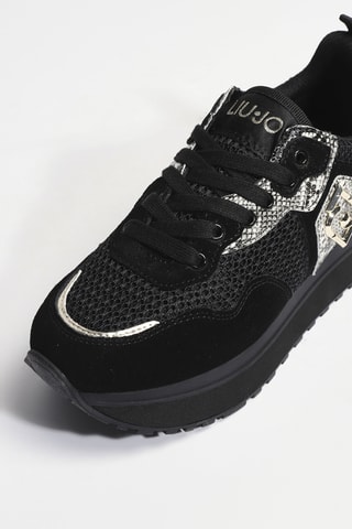 Baskets plateformes en cuir Maxi Wonder 01 - Noir