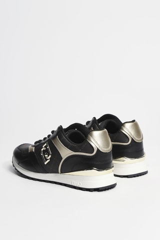 Baskets compensées en cuir Maxi Wonder Low 02 - Noir
