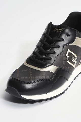 Baskets compensées en cuir Maxi Wonder Low 02 - Noir