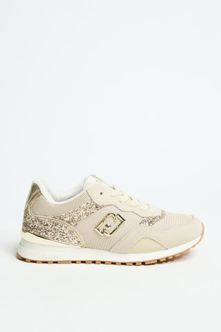 Baskets compensées cuir Maxi Wonder Low 02 - Beige