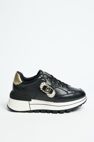 Baskets plateformes en cuir Amazing 41 - Noir