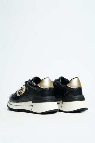 Baskets plateformes en cuir Amazing 41 - Noir