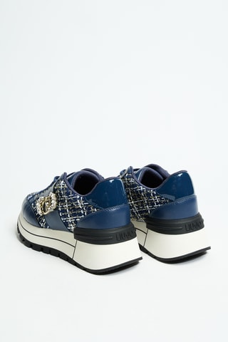 Baskets plateformes en cuir Amazing 41 - Bleu