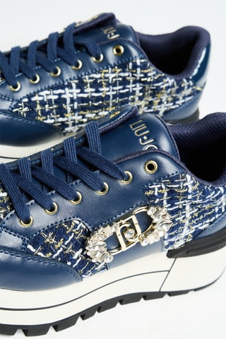 Baskets plateformes en cuir Amazing 41 - Bleu