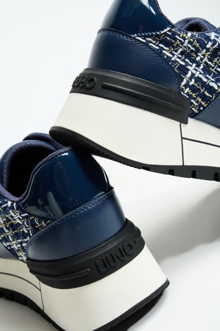 Baskets plateformes en cuir Amazing 41 - Bleu