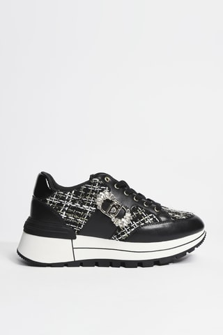 Baskets plateformes en cuir Amazing 41 - Noir