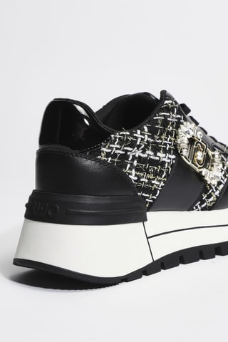 Baskets plateformes en cuir Amazing 41 - Noir