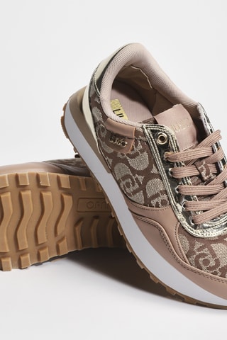 Baskets plateformes en cuir Evelyn 915 - Rose