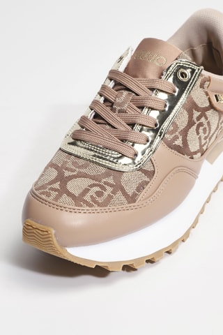 Baskets plateformes en cuir Evelyn 915 - Rose