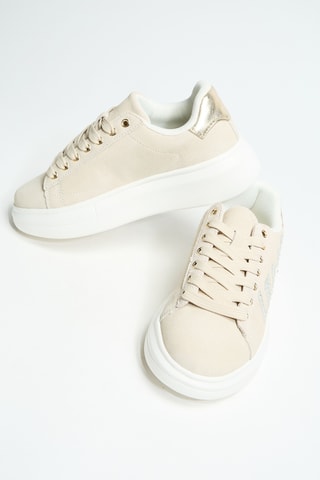 Baskets en cuir Babol 01 - Beige
