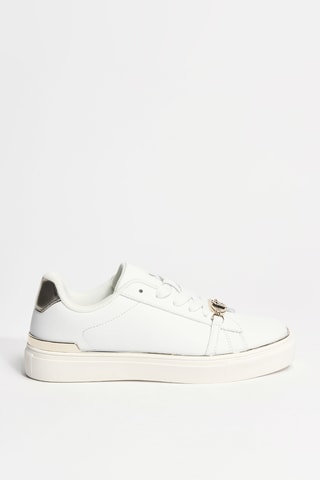 Baskets en cuir Kiki 01 - Blanc et doré